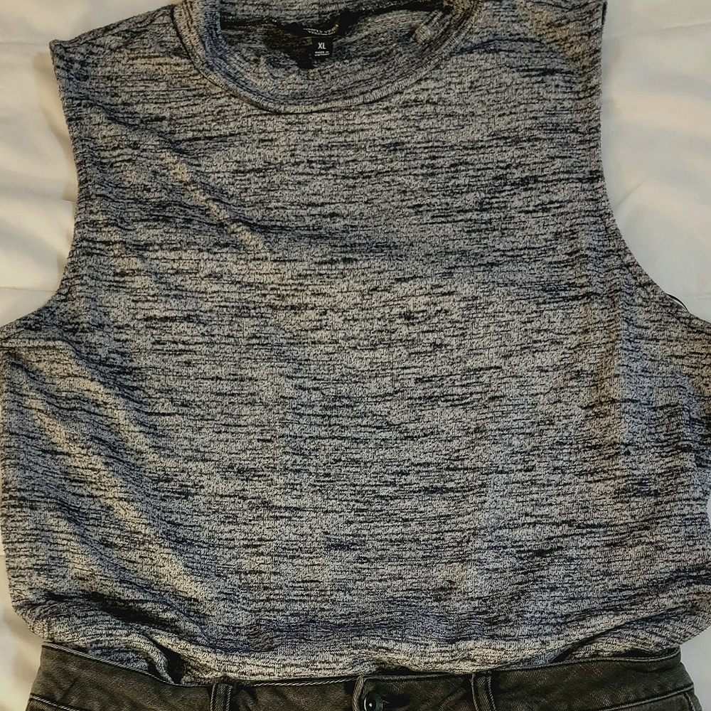 Blue-Tinted Gray Simply Vera Vera Wang XL Tank Top